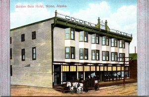 Postcard Golden Gate Hotel in Nome, Alaska~2017