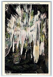 c1920 Blankets Washington Crystal Cavern Cave Rocks Hagerstown Maryland Postcard 