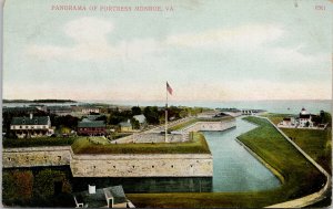 Fortress Monroe VA Virginia c1907 DPO Postcard F42