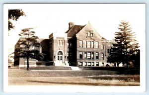 RPPC SIMCOE, Ontario Canada ~ HIGH SCHOOL 1953 Real Photo Postcard