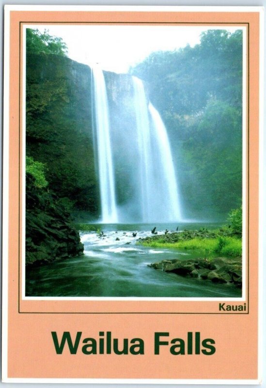 Postcard - Wailua Falls - Islands of Kauai, Hawaii