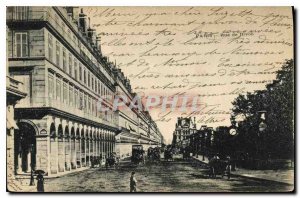 Postcard Old Paris rue de Rivoli
