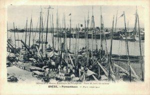 Brazil Pernambuco Inner Port Suape Port Vintage Postcard 08.27