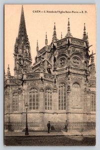 The Apse of Saint-Pierre Church Normandy France Caen Vintage Postcard 0510