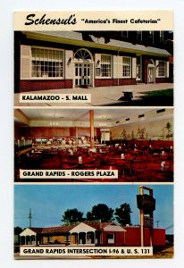 Schensul's America's Finest Cafeterias MI Vintage Postcard Standard View Card