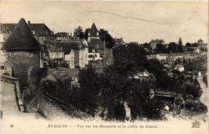 CPA AVALLON - Vue sur les Remparts et la vallée du Cousin (657171)