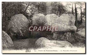 Old Postcard Fontainebleau Foret mausoleums d & # 39Apremont