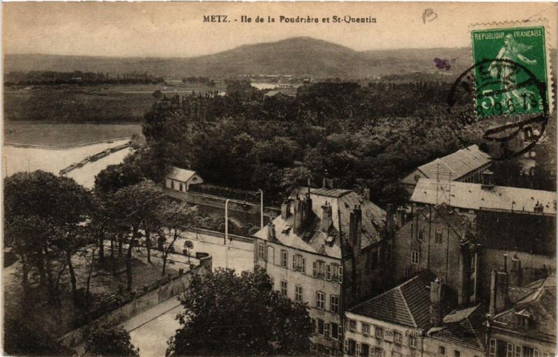 CPA AK METZ - Ile de la Poudriere et St-QUENTIN (650997)