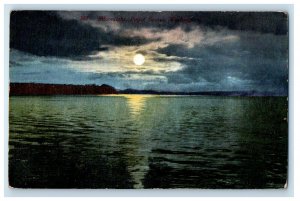 c1910 Moonlight View, Puget Sound Washington WA Unposted Antique Postcard 