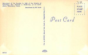 Rev Michael J Mcgivney Monument Founded In 1882 Waterbury CT 