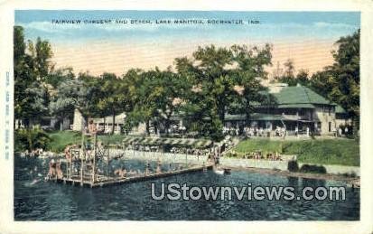 Fairview Gardens & Beach, Lake Manitou - Rochester, Indiana IN