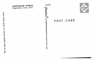 Postcard THEATER SCENE Lenox Massachusetts MA AU7521