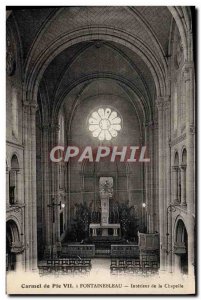 Old Postcard Fontainebleau Interior De La Chapelle