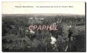 Old Postcard Thouars panoramic view of the edge of the Thouet Missi