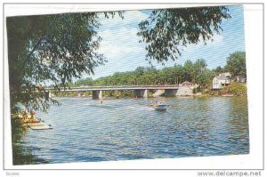 View Of The Scenic Nottawasaga River At Wasaga Beach, Ontario, Canada, 1940-1...