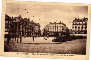 CPA ANGERS - Place du Raillement VERS la Poste et la Rue d'Alsace (207204)