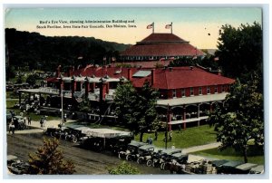 Bird's Eye View Administration Bldg. Pavilion Iowa State Fair Grounds Postcard