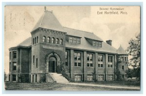 1908 Skinner Gymnasium East Northfield Massachusetts Antique Posted Postcard 