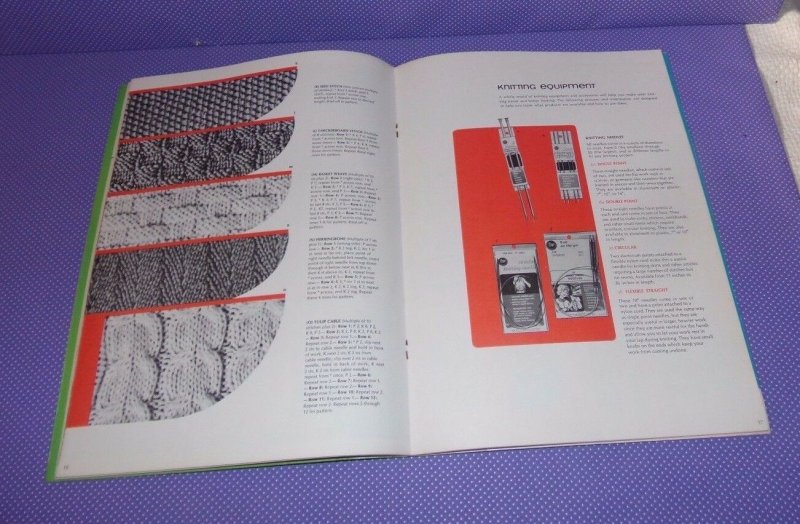 Vtg Vintage 1968 Teach Yourself To Knit Book Magazine Boye Needle Co.