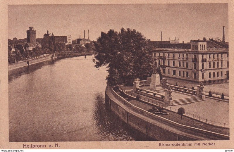 HEILBRONN A. N., Baden-Wurttemberg, Germany, 1900-1910s; Bismarckdenkmal Mit ...