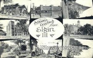 Elgin, ILL Post Card     ;     Elgin, Illinois Elgin IL Unused