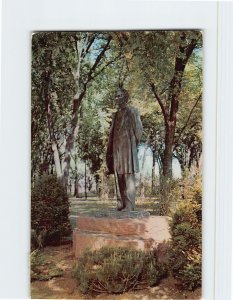 Postcard Lincoln, The Debater, Taylor Park, Freeport, Illinois