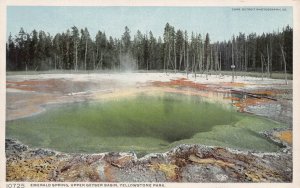 Emerald Spring Upper Basin Yellowstone National Park Wyoming Phostint postcard