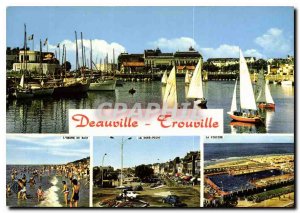 Modern Postcard Trouville Deauville Yacht