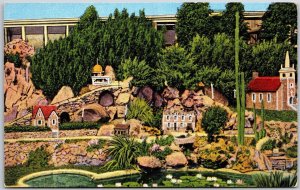 Miniature Village Mckennan Park Chalk Sioux Falls South Dakota SD Postcard