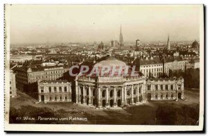 Old Postcard Wien Panorama Vom Rathaus