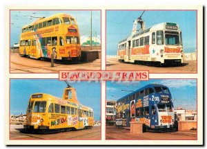 Modern Postcard Blackpool trams