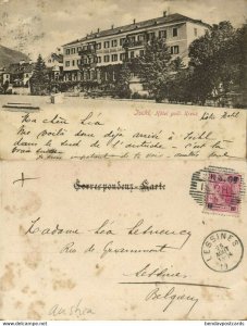 austria, Bad ISCHL, Hotel zum Goldenen Kreuz (1900s) Postcard