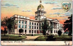 1907 State Capitol Lincoln Nebraska NB U.S. Government Building Posted Postcard