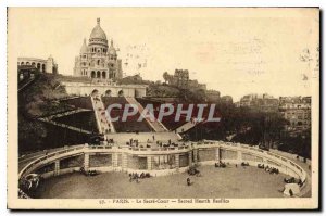 Old Postcard Paris Le Sacre Coeur