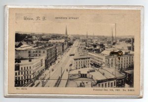 Utica New York Genesee Street Trap Door Views Vintage Postcard AA19639