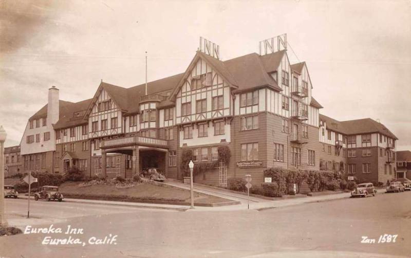 Eureka California Eureka Inn Humboldt County Real Photo Antique Postcard J70570