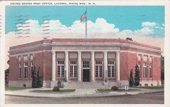 New Hamphire White Mountains United States Post Office Laconia 1930