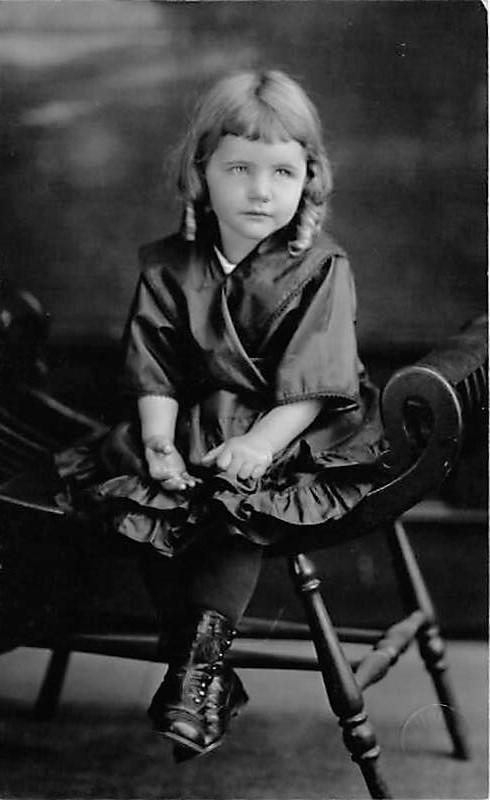 Little girl sitting on a chair Margaret Calonne 3 years old Child, People Pho...