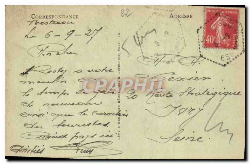 Old Postcard Ploumanach Le Napoleon Hat 1st Child