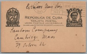 CUBA to USA 1941 VINTAGE POSTCARD