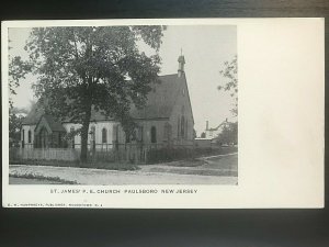 Vintage Postcard 1901-1907 St. James' P.E. Church Paulsboro New Jersey