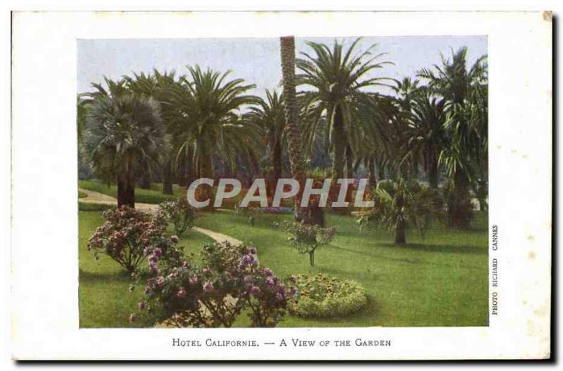 Old Postcard Hotel California A View Of The Garden