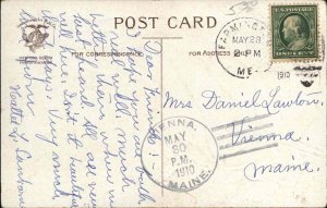 US Flags Flowers Patriotic Embossed Ellen Clapsaddle 1900s-20s PC