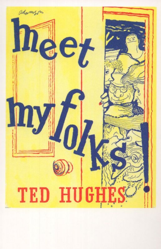 Meet My Folks Ted Hughes 1961 Book Postcard