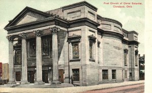 Vintage Postcard 1910's View of First Church of Christ Scientist Cleveland Ohio