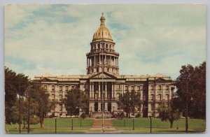 Government Building~State Capitol @ Denver Colorado~Vintage Postcard