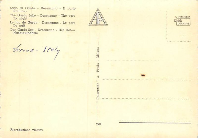The Garda Lake, The Port By Night The Garda Lake, The Port By Night, Desenzano