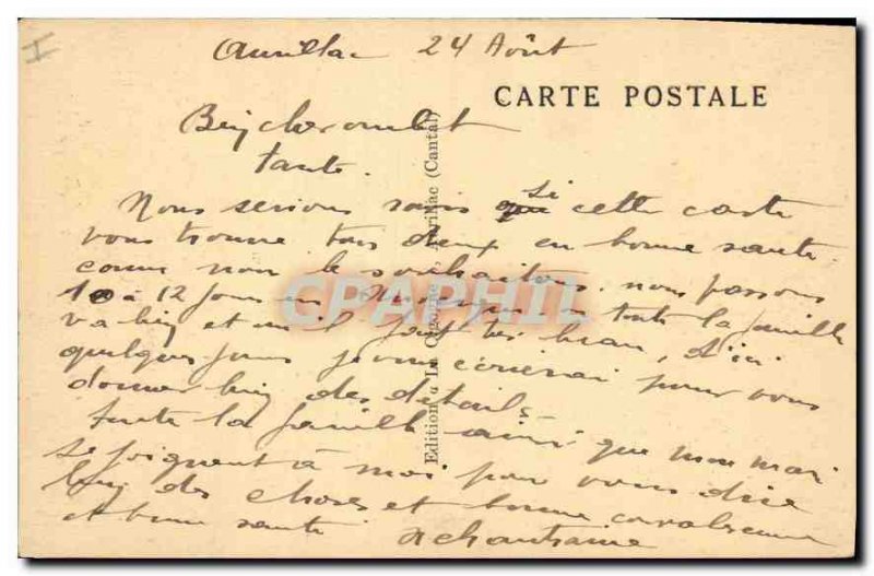 Postcard Old Nice Most sites Cantal A Vacherie in pasture mountains Lioran