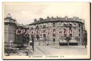 Old Postcard Suresnes La Cite Gardens