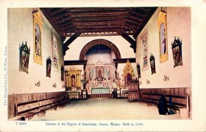 Mexico Juarez Interior Of The Church Of Guadalupe